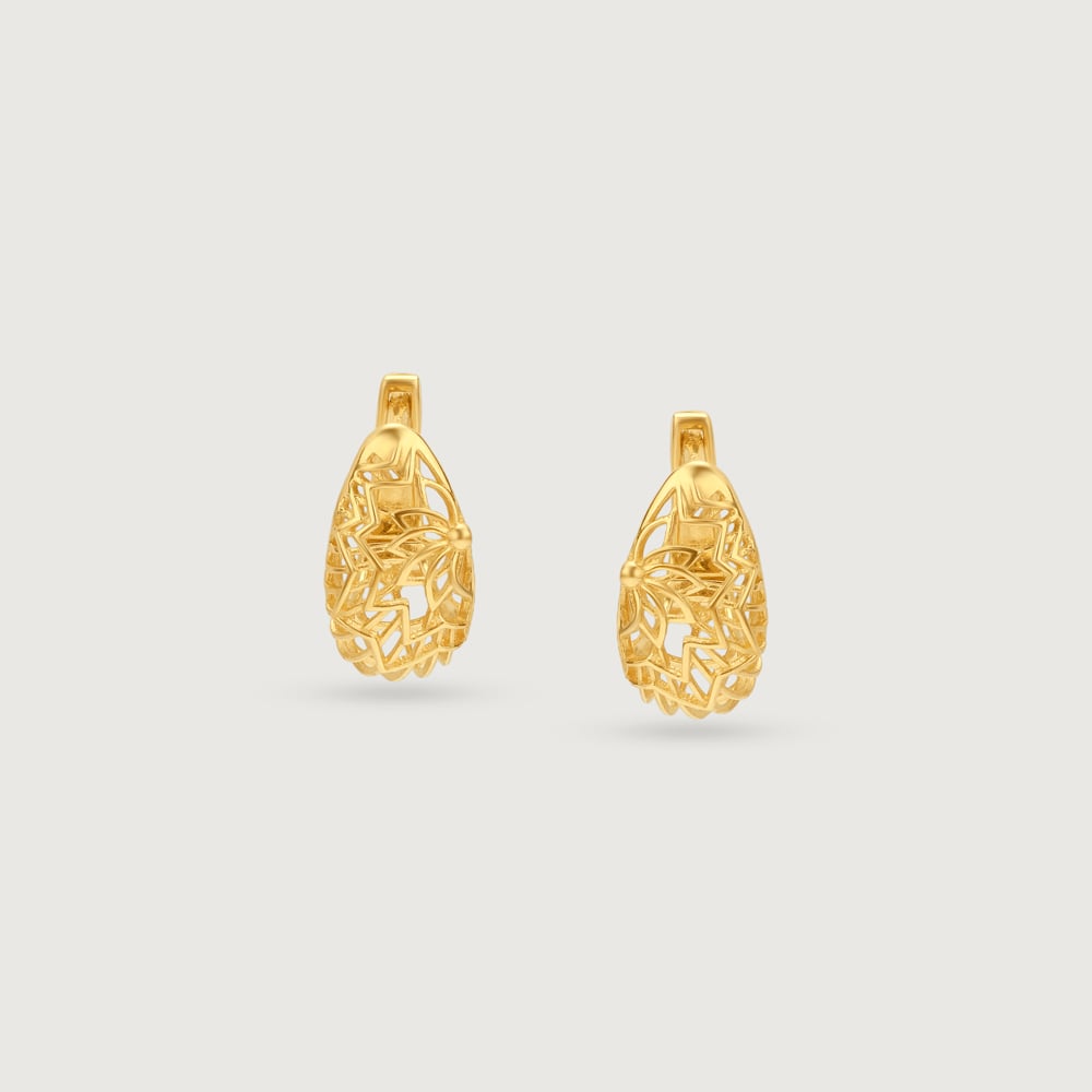 Radiant Filigree Gold Hoop Earrings,,hi-res image number null