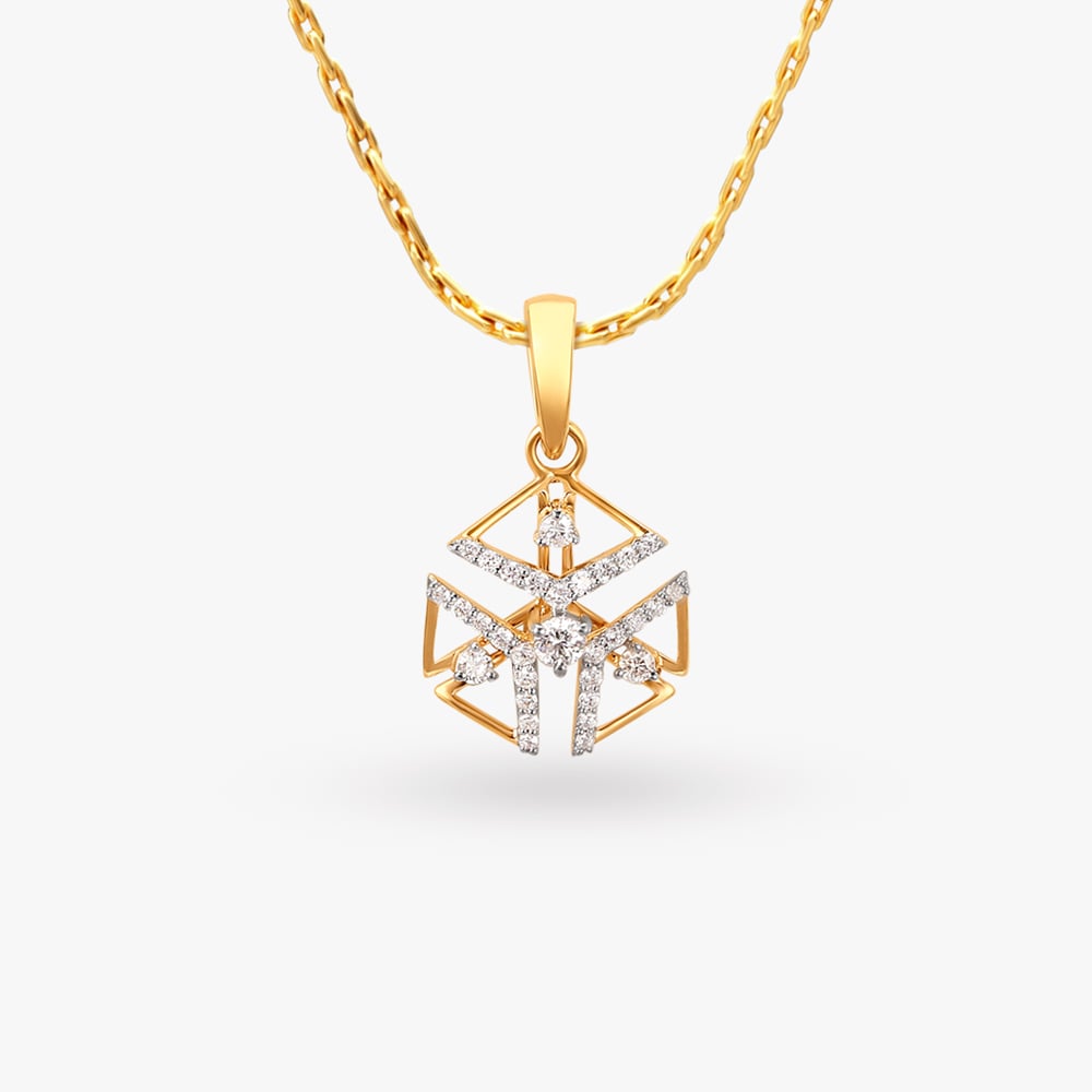 Diamond pendant for mens tanishq discount