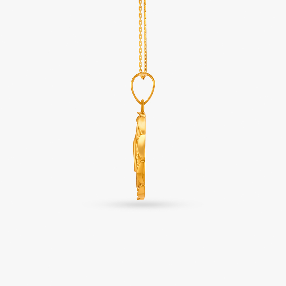 Sacred Ik Onkar Gold Pendant for Men,,hi-res image number null