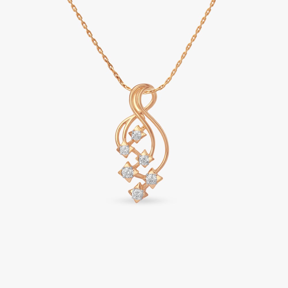 

Infinity Cascade Diamond Pendant