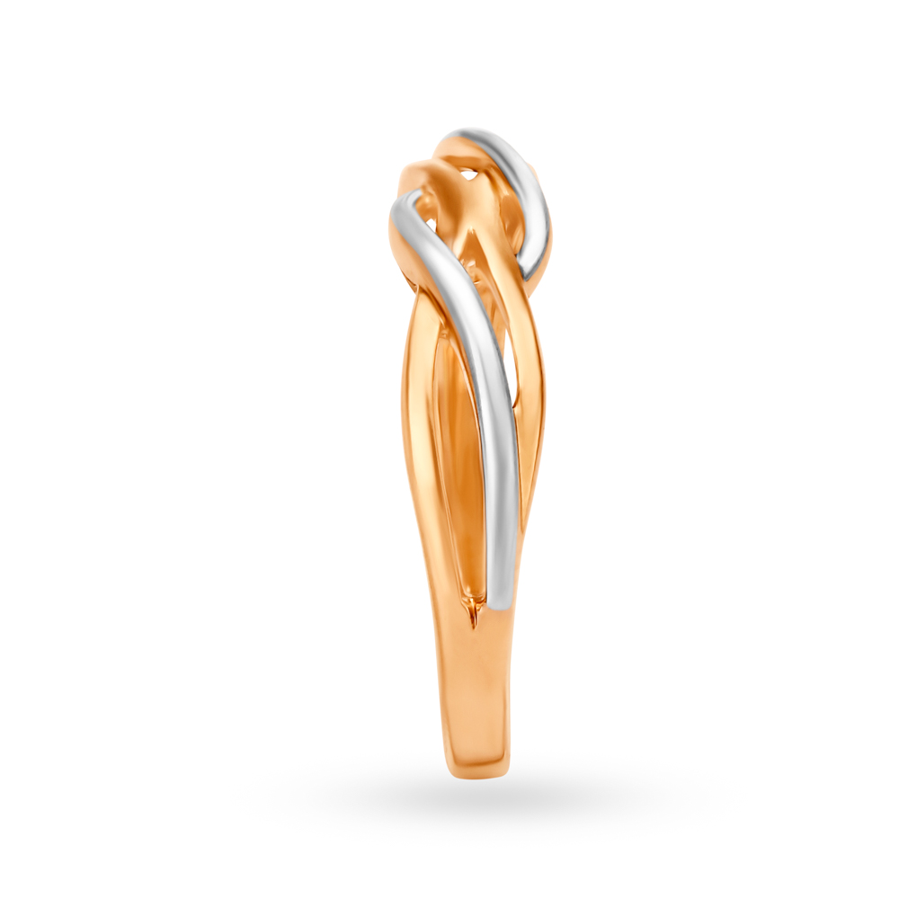 Spiral Design Gold Finger Ring,,hi-res image number null