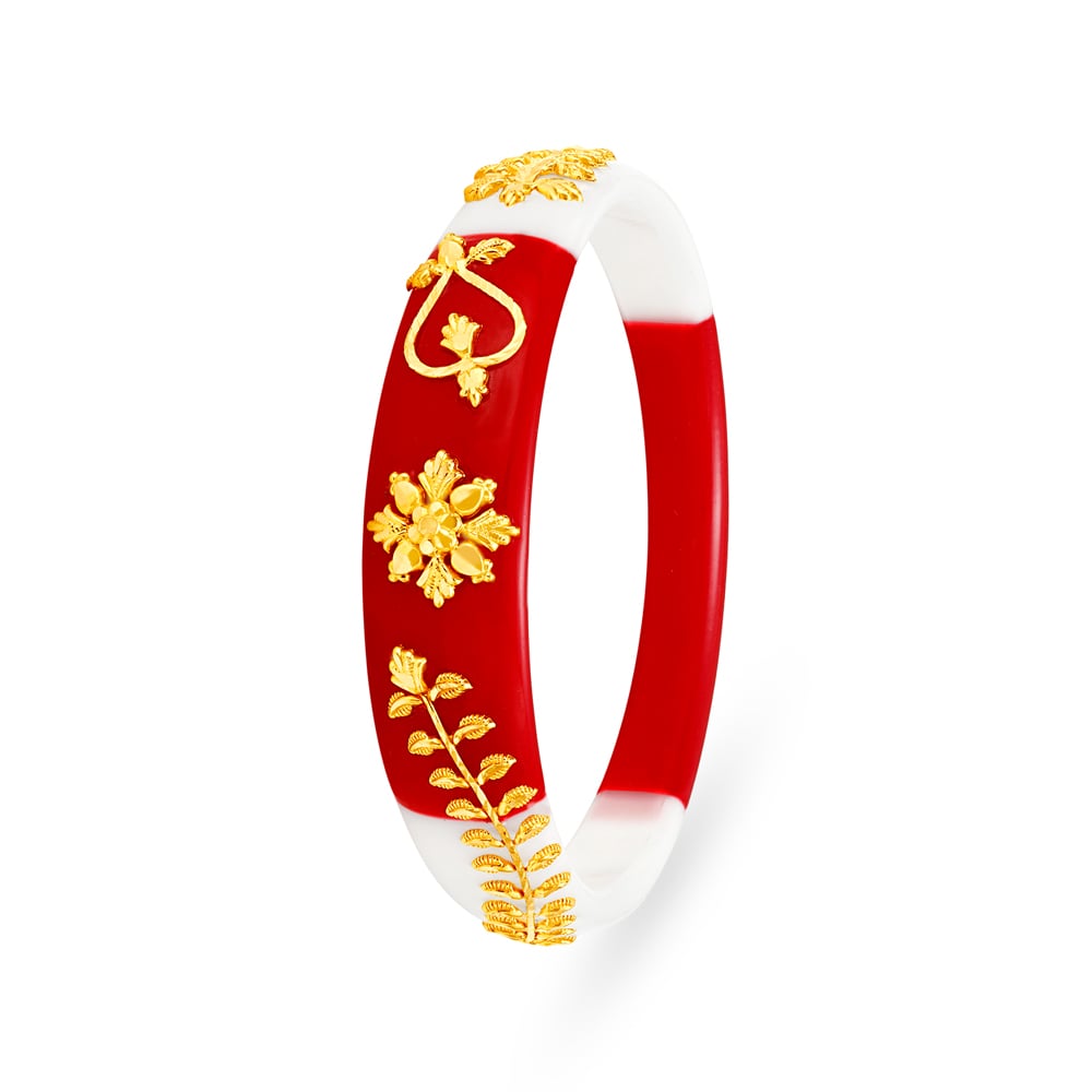 Traditional Shankha Pola Bangle,,hi-res image number null