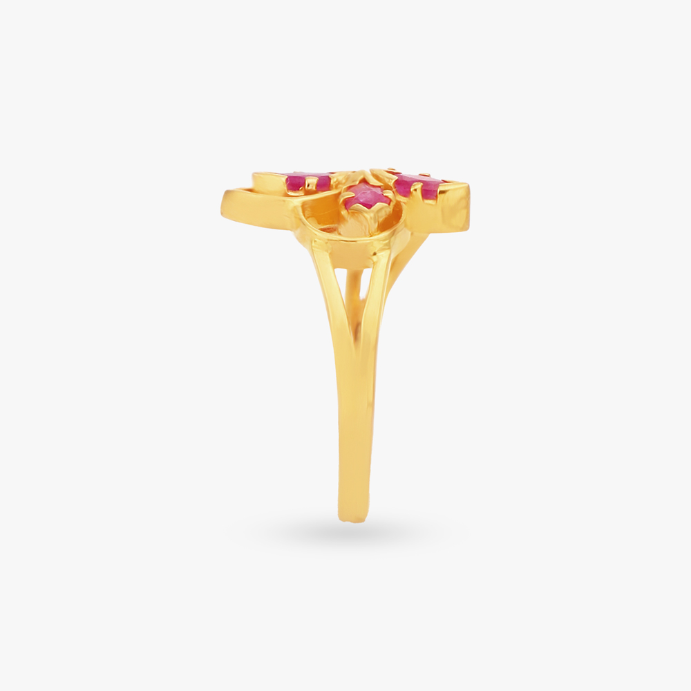 Vibrant Gold Finger Ring,,hi-res image number null