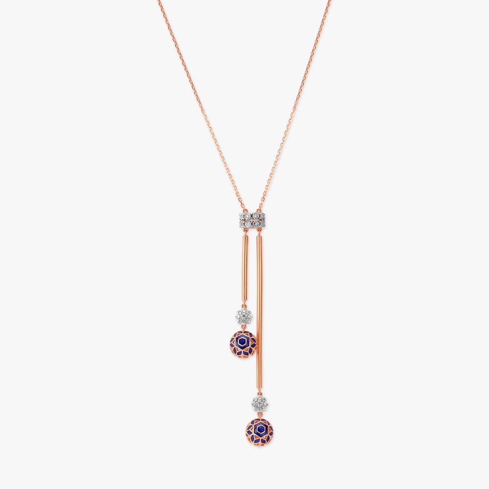 Asymmetric Glam Diamond Necklace