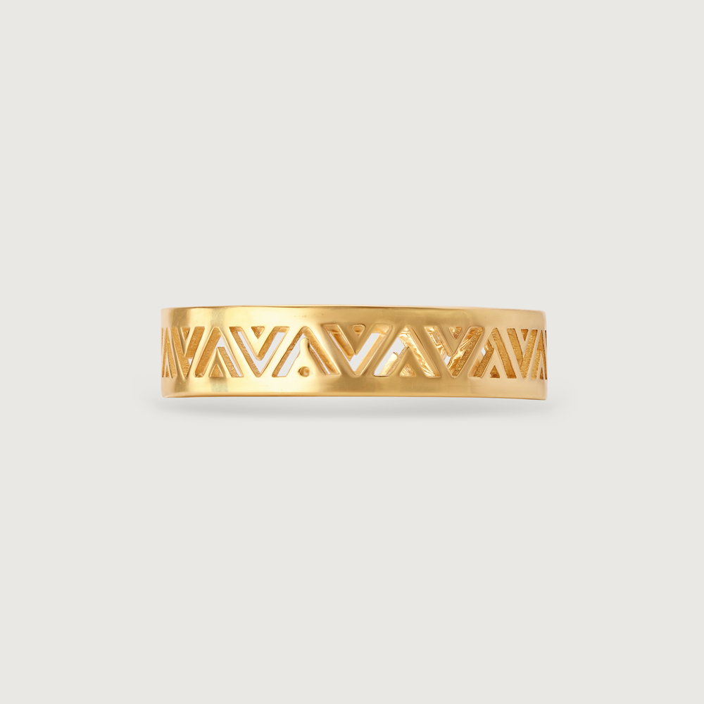 Warli Whirlwind 22KT Gold Finger Ring,,hi-res image number null