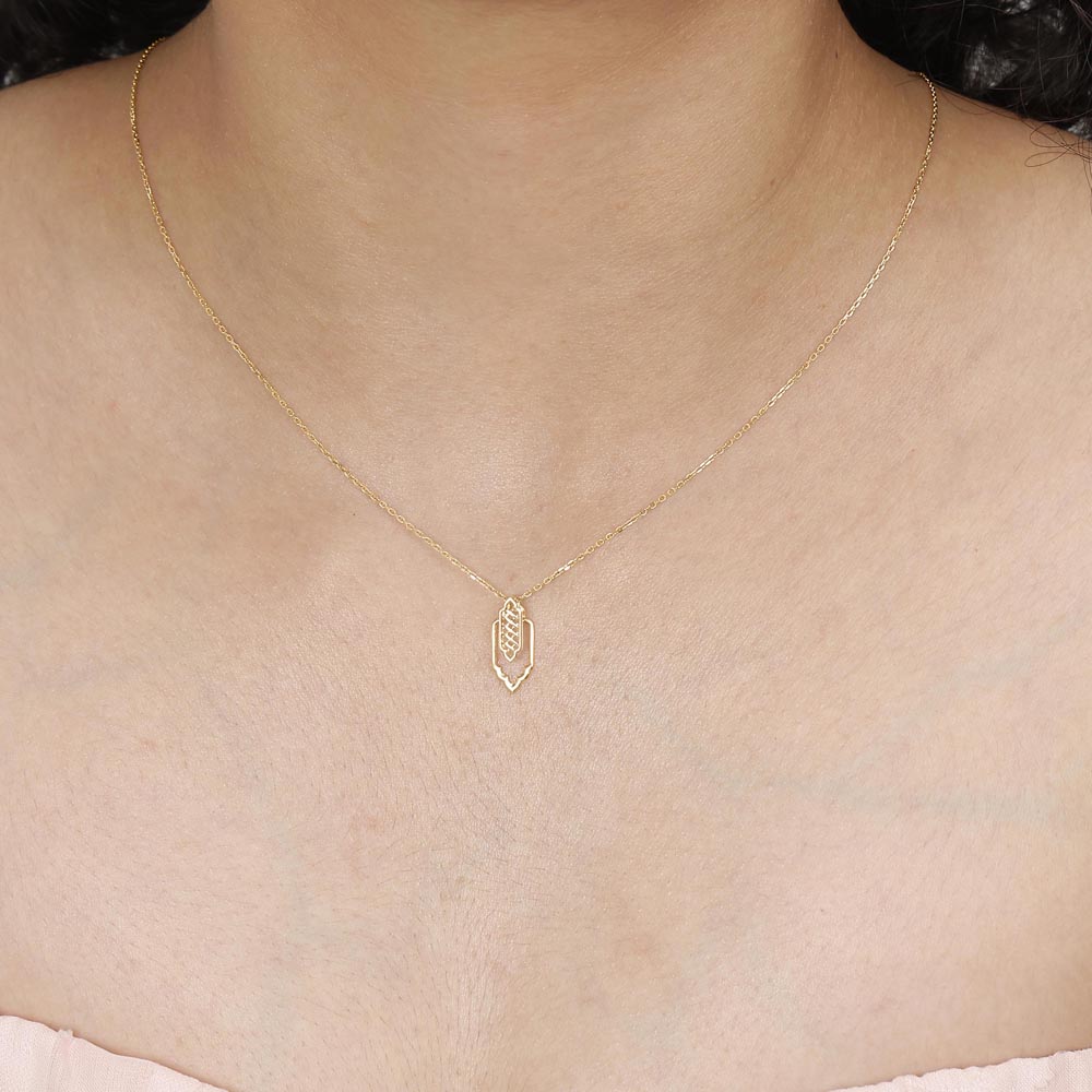 Regal Arch Gold Pendant,,hi-res image number null