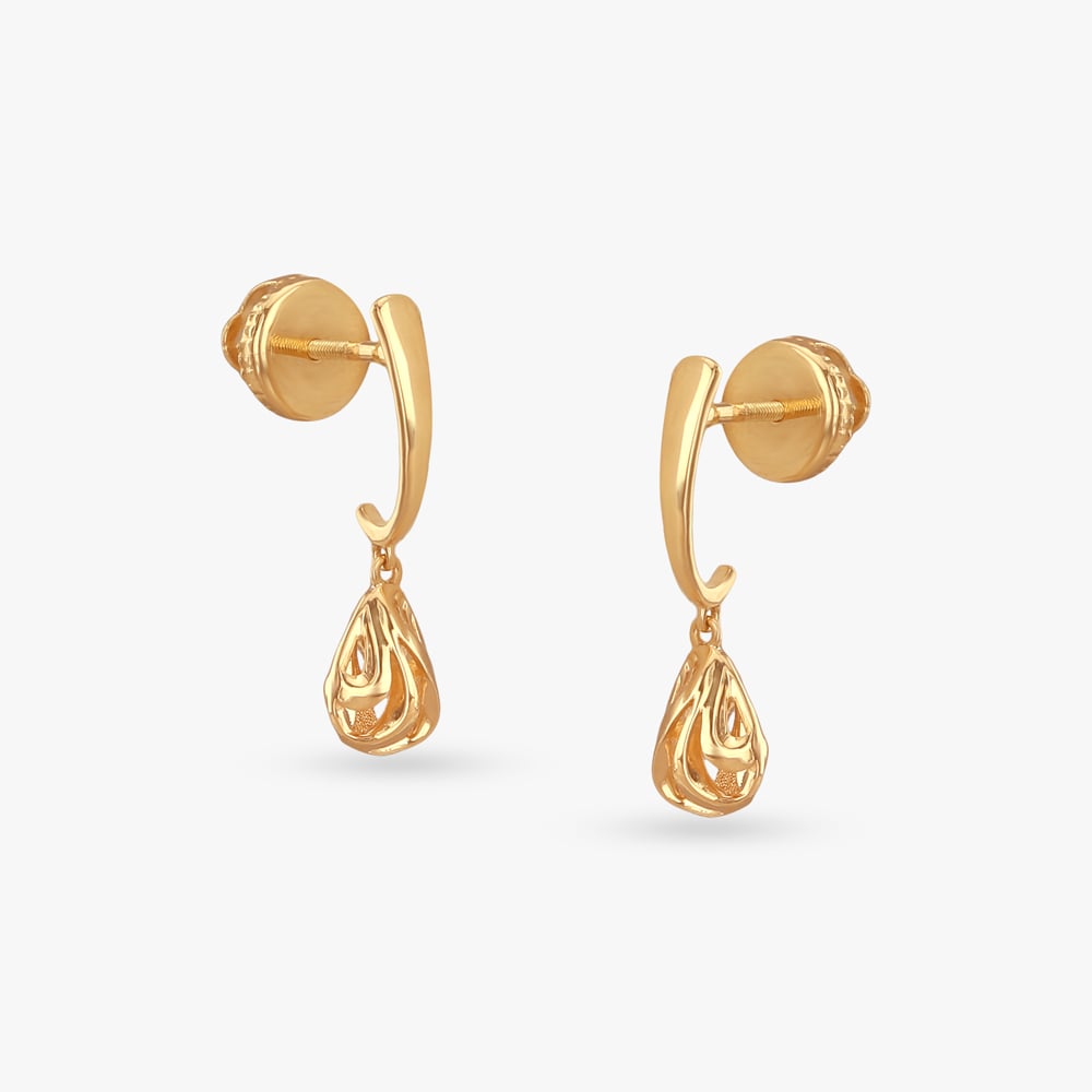 

Twisted Vine Gold Hoop Earrings