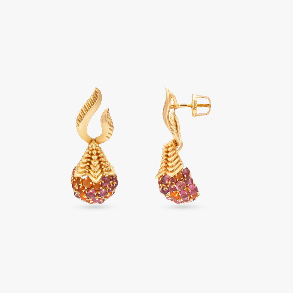 Vineyard Glow Gold Pendant and Earrings Set,,hi-res image number null
