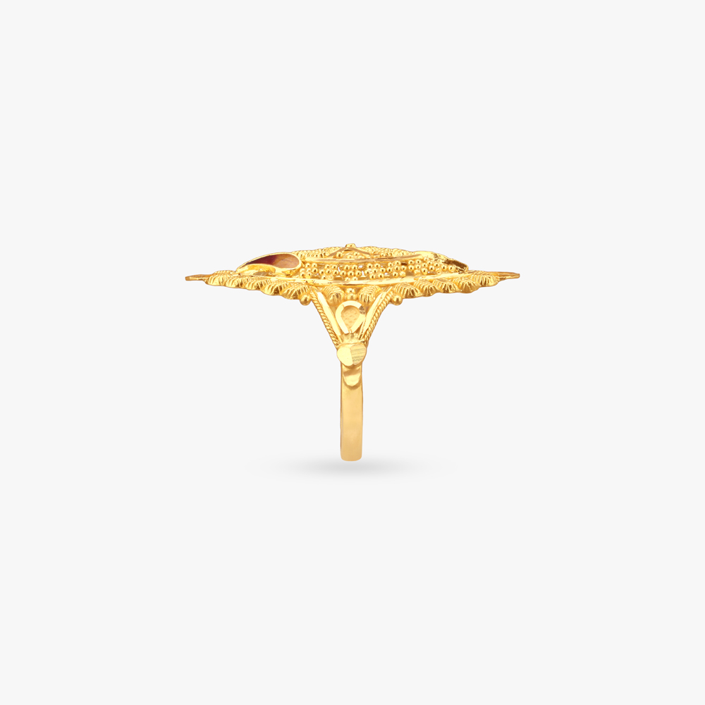 Marquise Grace Gold Ring,,hi-res image number null