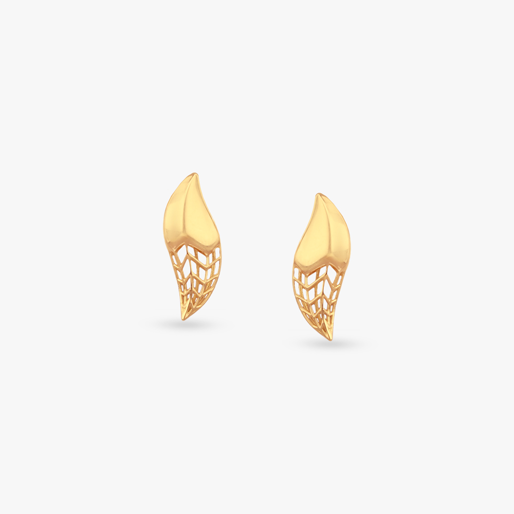Veil Wing Gold Pendant and Earring Set,,hi-res image number null