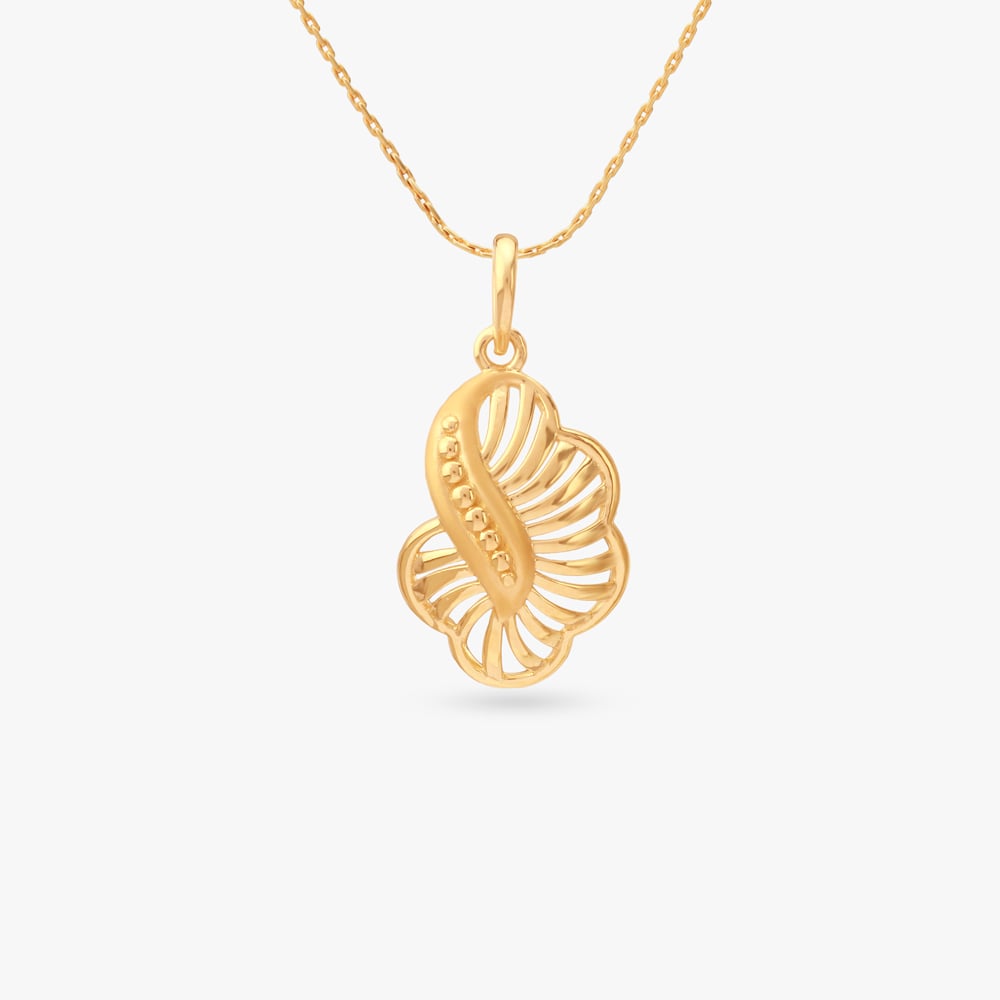 

Whirl Bloom Gold Pendant