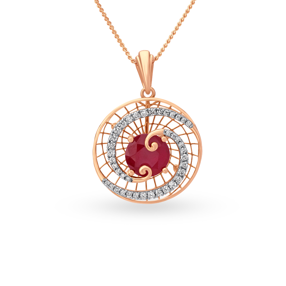 Ruby hotsell pendant tanishq