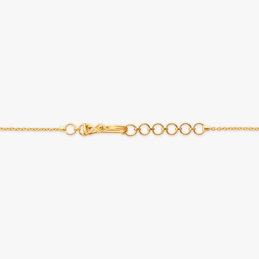 Geometric Gold Pendant with Chain and Earrings Set,,hi-res image number null