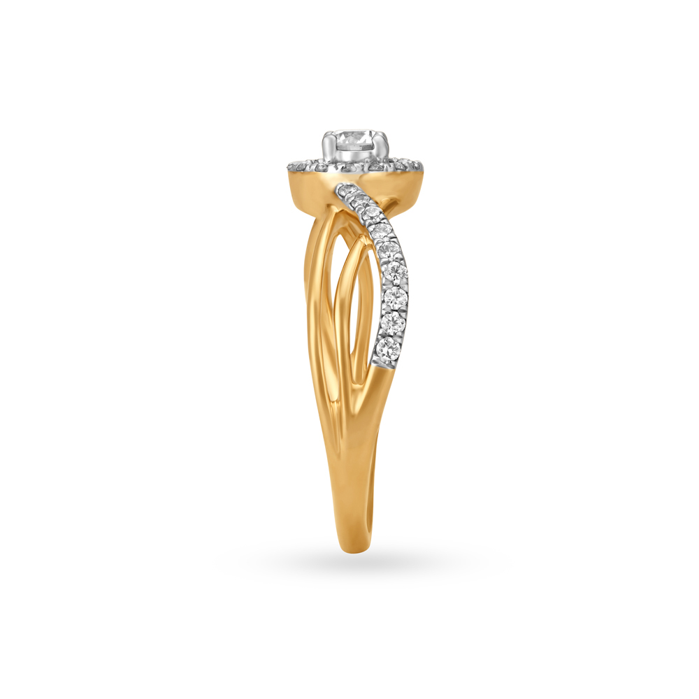 Wave Diamond Finger Ring,,hi-res image number null