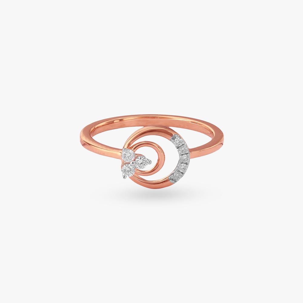 Spiral Hug Diamond Ring,,hi-res image number null