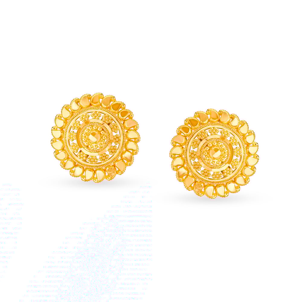 

Opulent Floral Stud Earrings