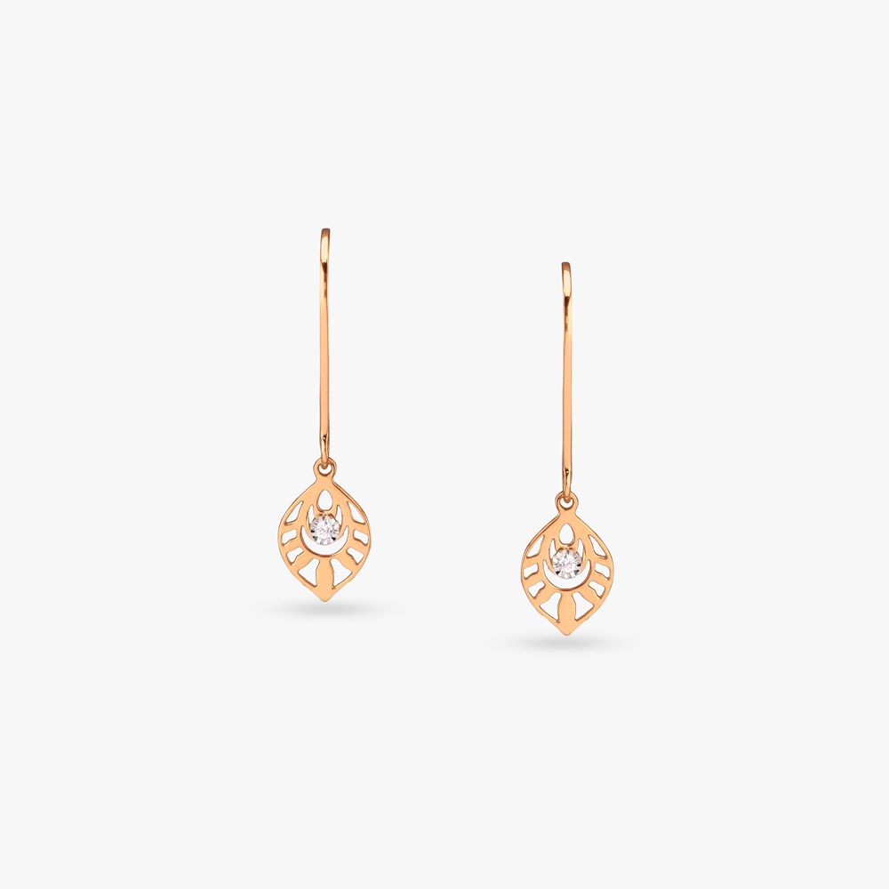 Sunray Charm Diamond Hoop Earrings for Kids,,hi-res image number null