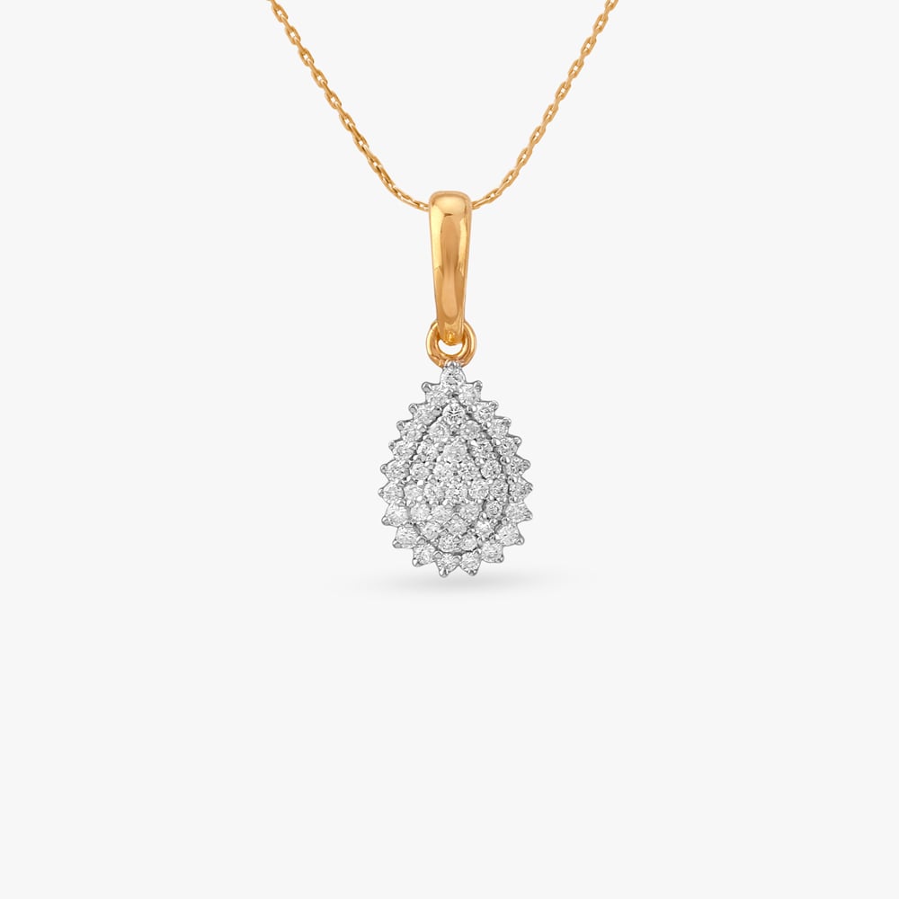 Radiant Frill Diamond Pendant and Earrings Set,,hi-res image number null