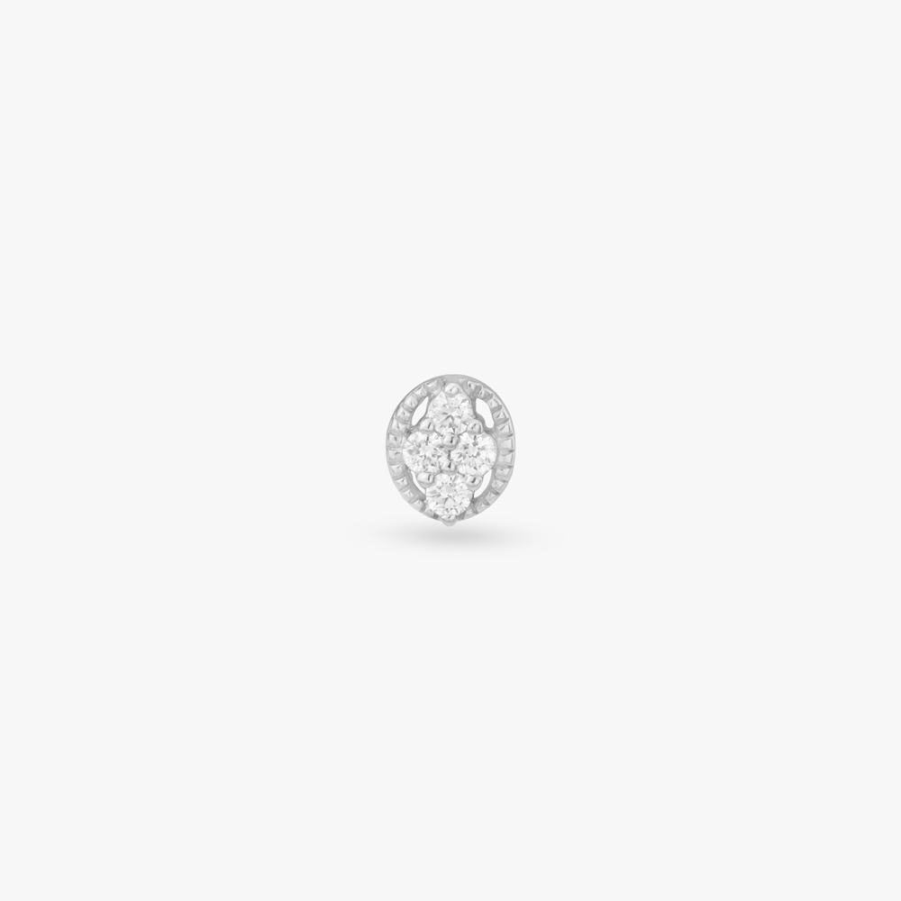 Bloom Cluster Diamond Nose Pin,,hi-res image number null