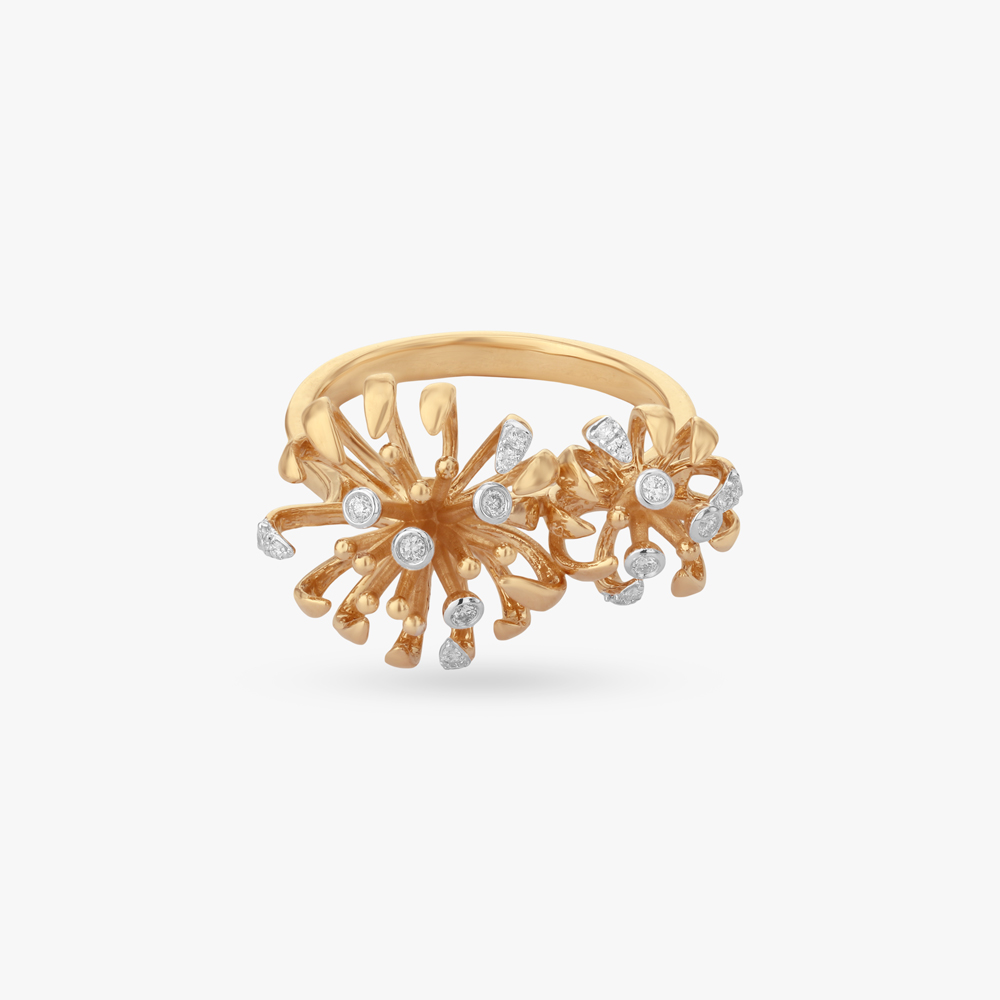 Twin Blossom Diamond Ring,,hi-res image number null