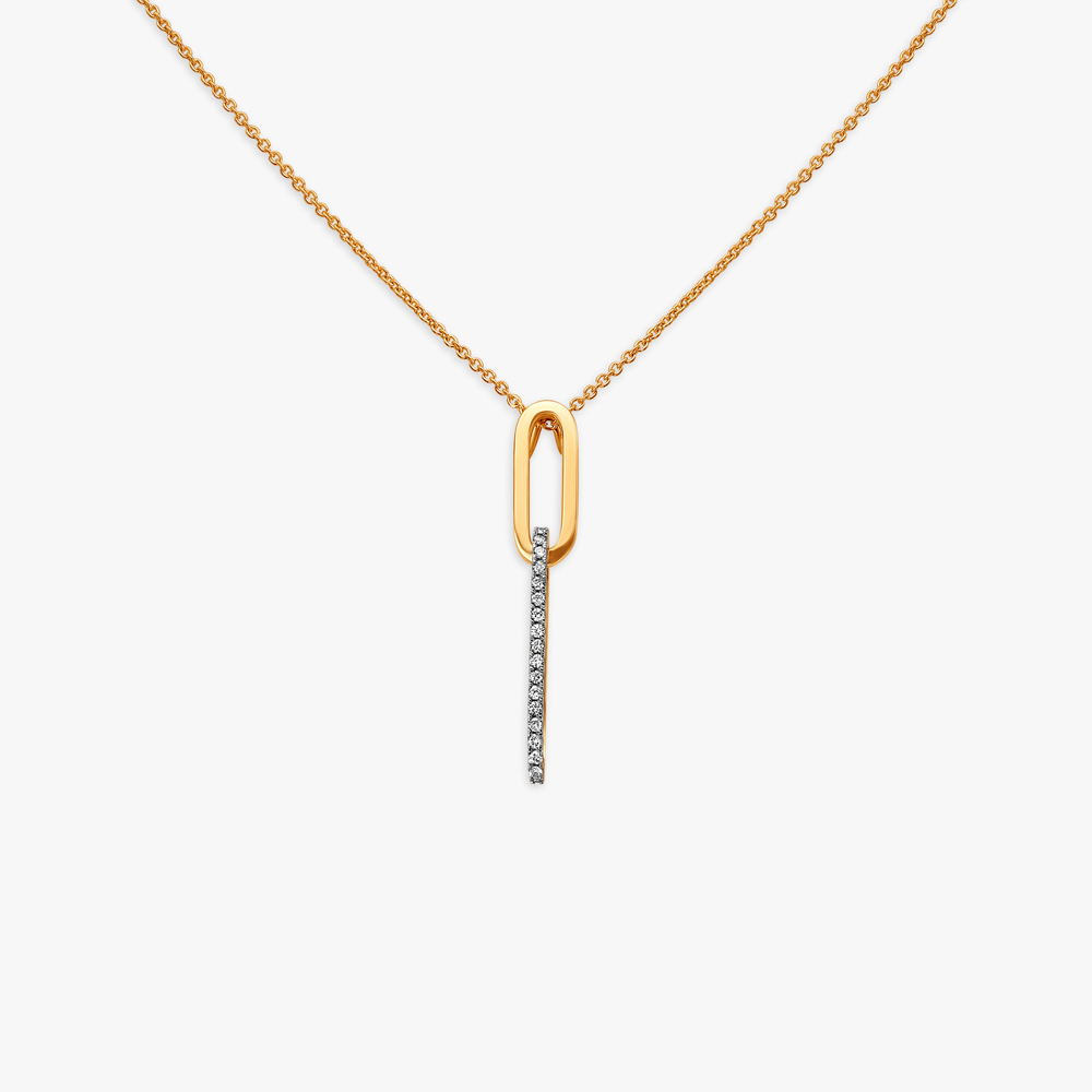 Shooting star Diamond Pendant with Chain,,hi-res image number null