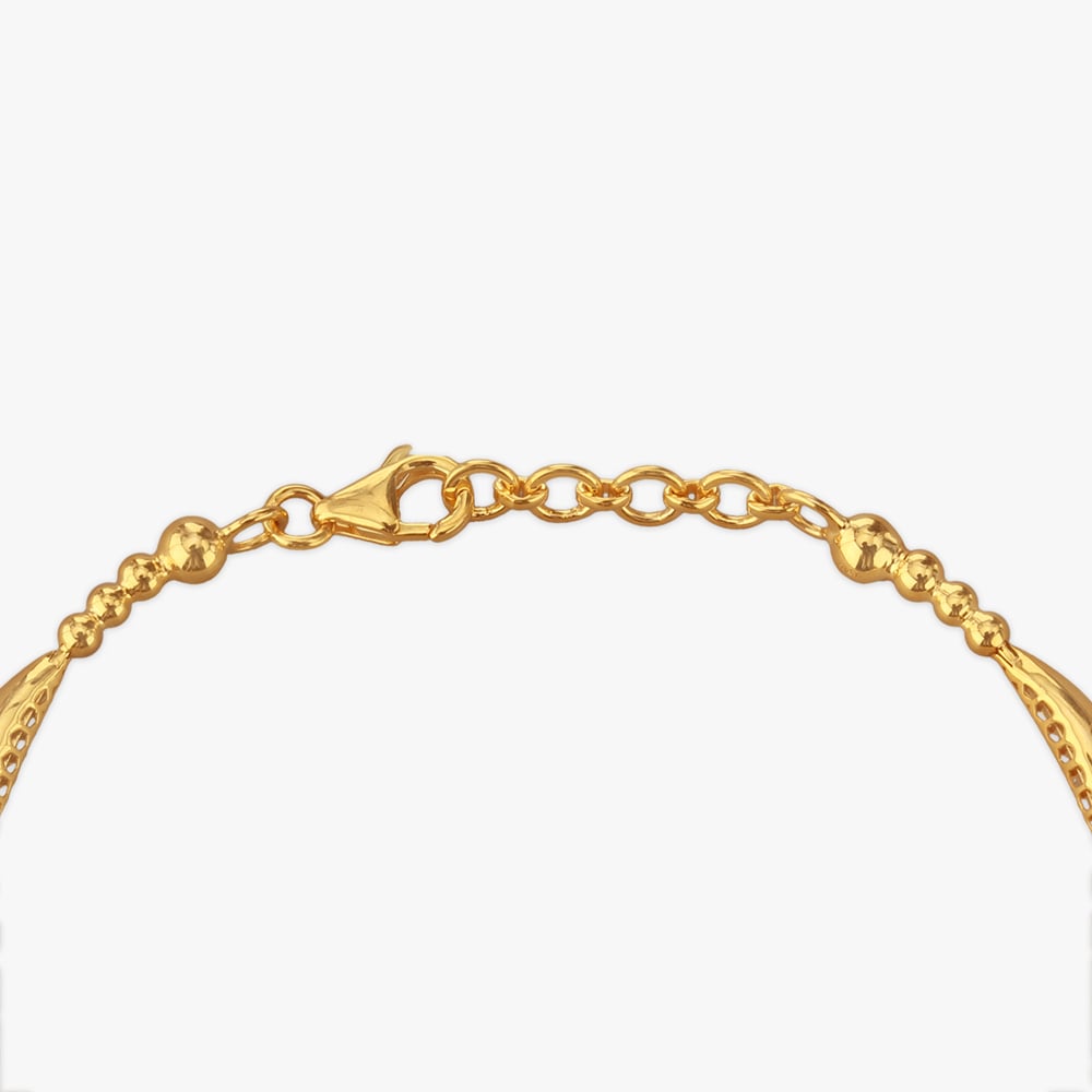 Glint Bead Gold Bangle,,hi-res image number null
