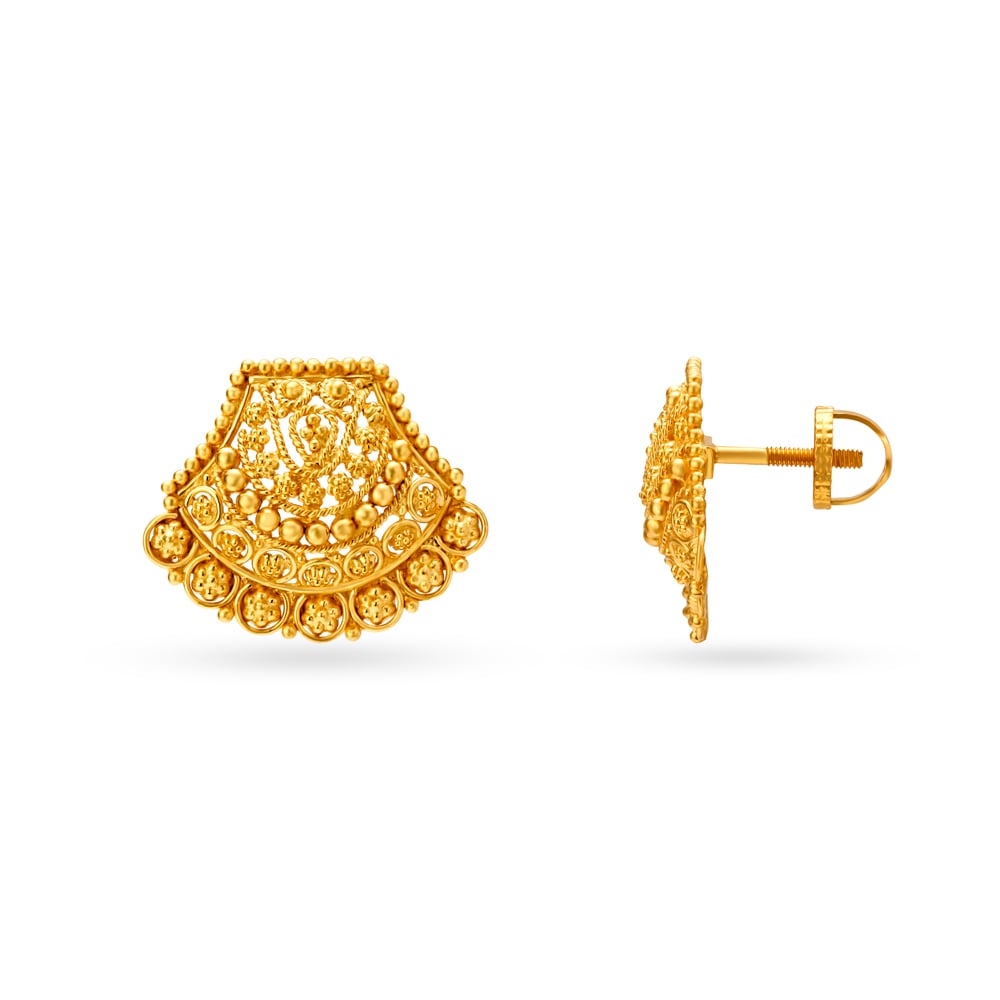 Magnificent Gold Necklace and Earrings Set,,hi-res image number null