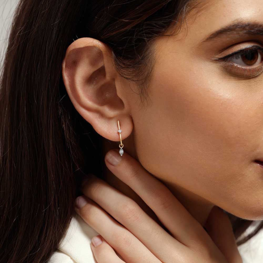 Dainty Blink Diamond Hoop Earrings,,hi-res image number null