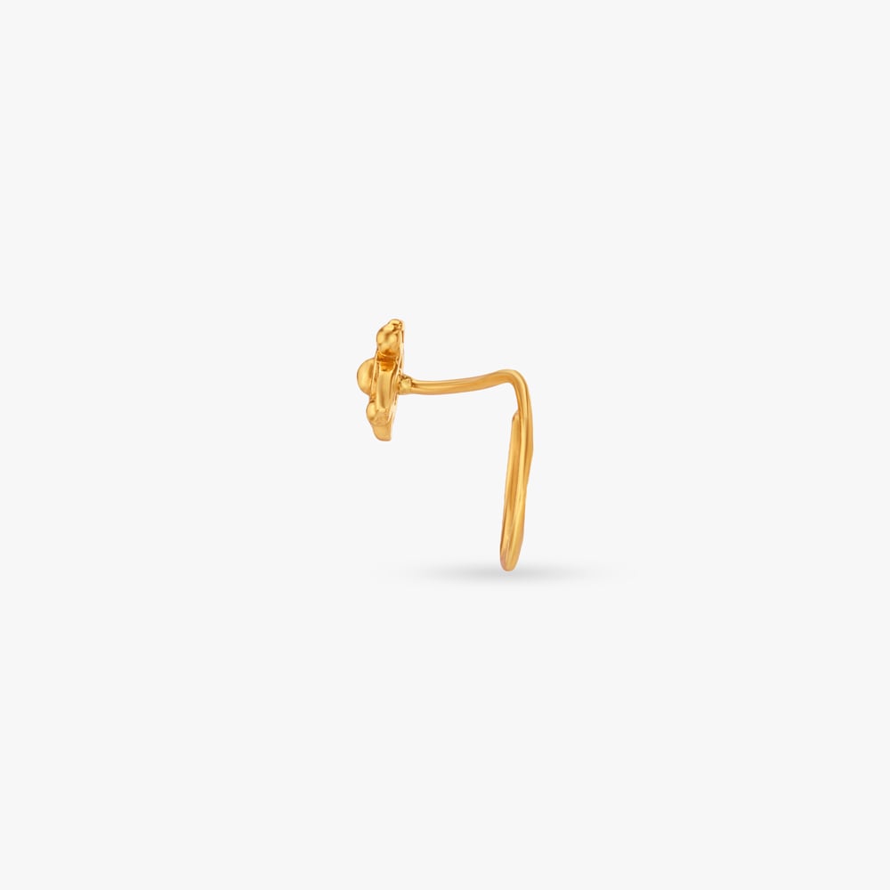Orbital Grace Gold Nose Pin,,hi-res image number null