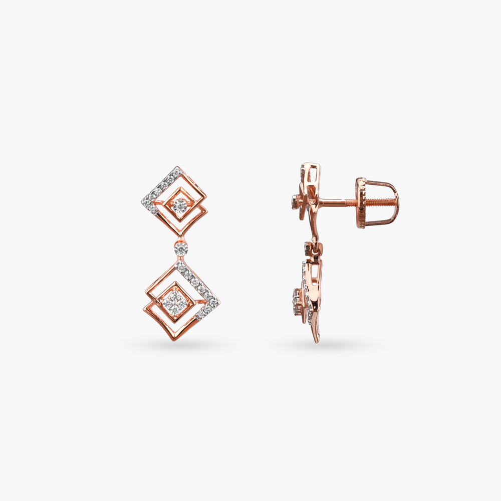 Geometric Glam Diamond Necklace Set,,hi-res image number null