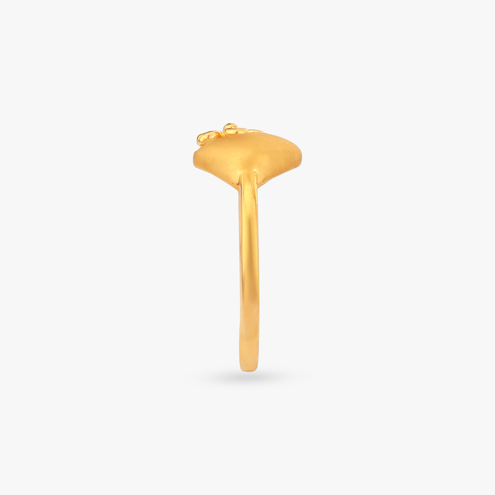 Petal Frame Gold Ring,,hi-res image number null