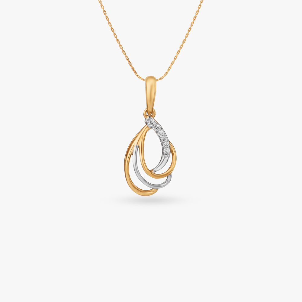 

Flowline Spark Diamond Pendant
