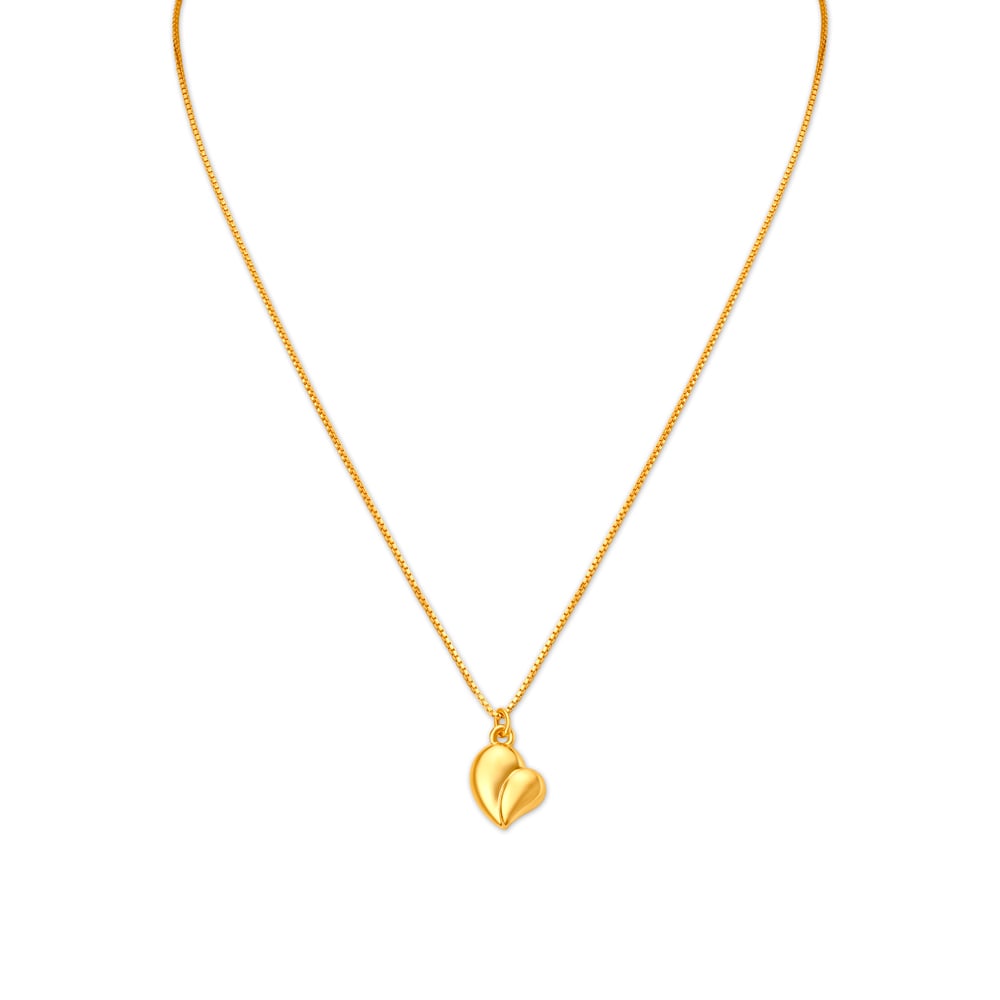 Elegant Gold Chain with Heart Pattern for Kids,,hi-res image number null