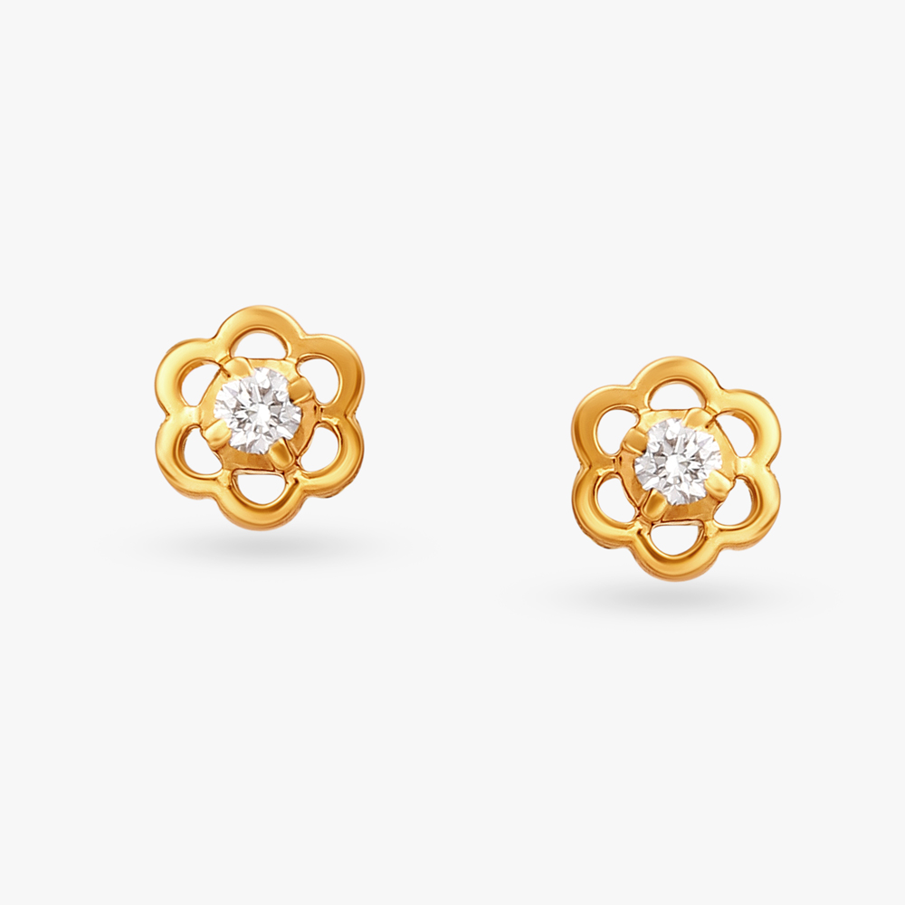 Blossoming Charm Diamond Stud Earrings,,hi-res image number null
