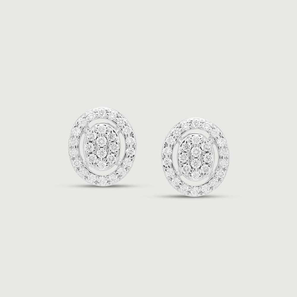 Dazzling Oval Diamond Stud Earrings,,hi-res image number null