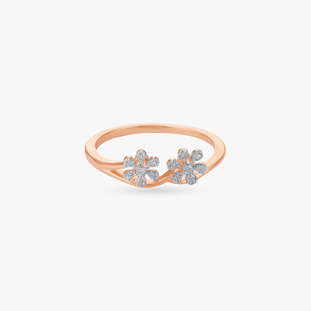 Twin Blossom Diamond Ring,,hi-res image number null