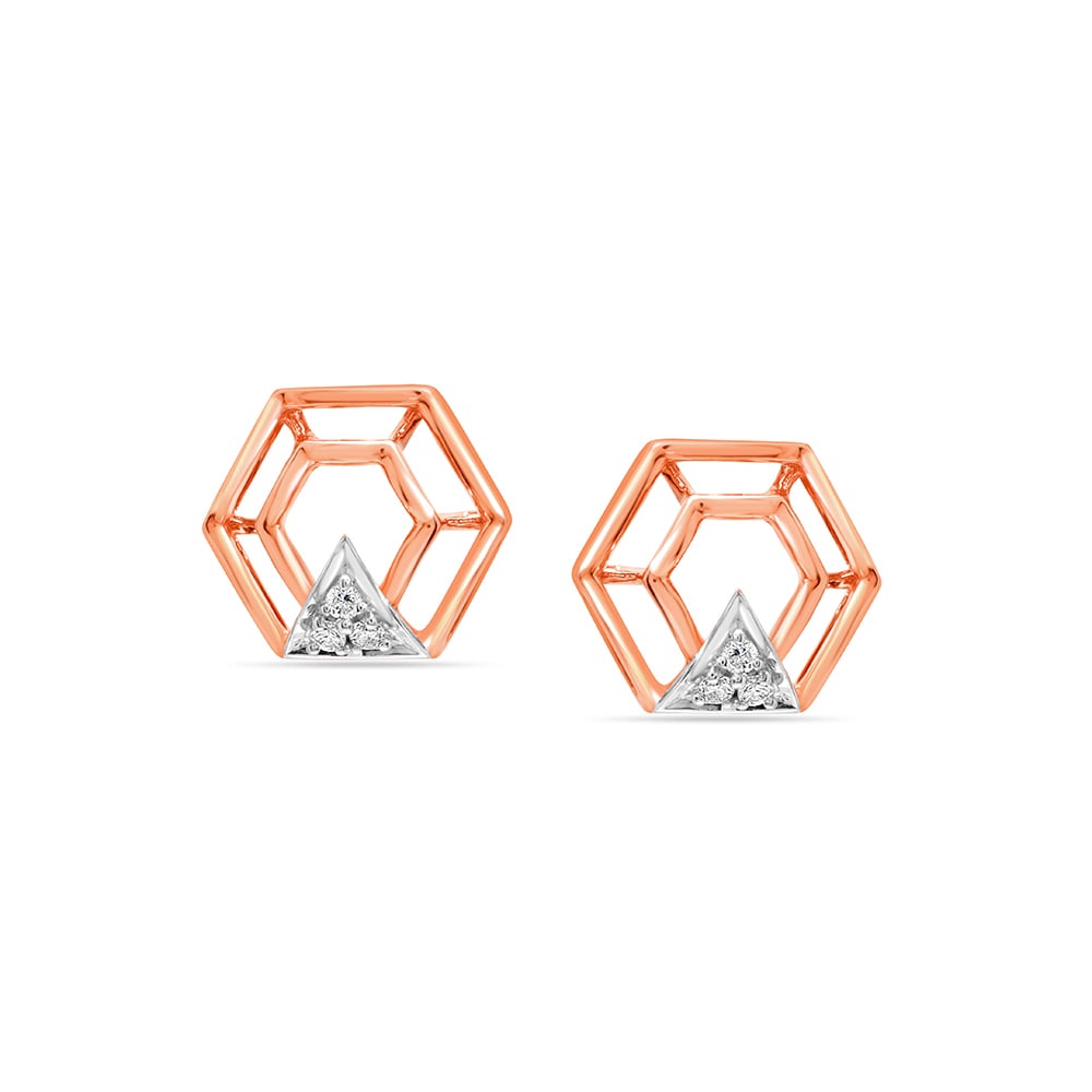 Devin Stud Earring Set in Rhodium Crystal Pastel Mix main image 1