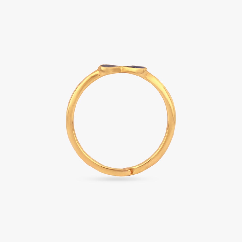 Tiny Bowtie Gold Ring for Kids,,hi-res image number null