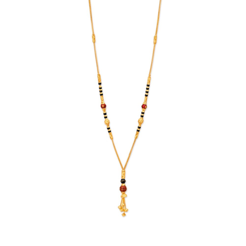 Contemporary Bell Mangalsutra,,hi-res image number null