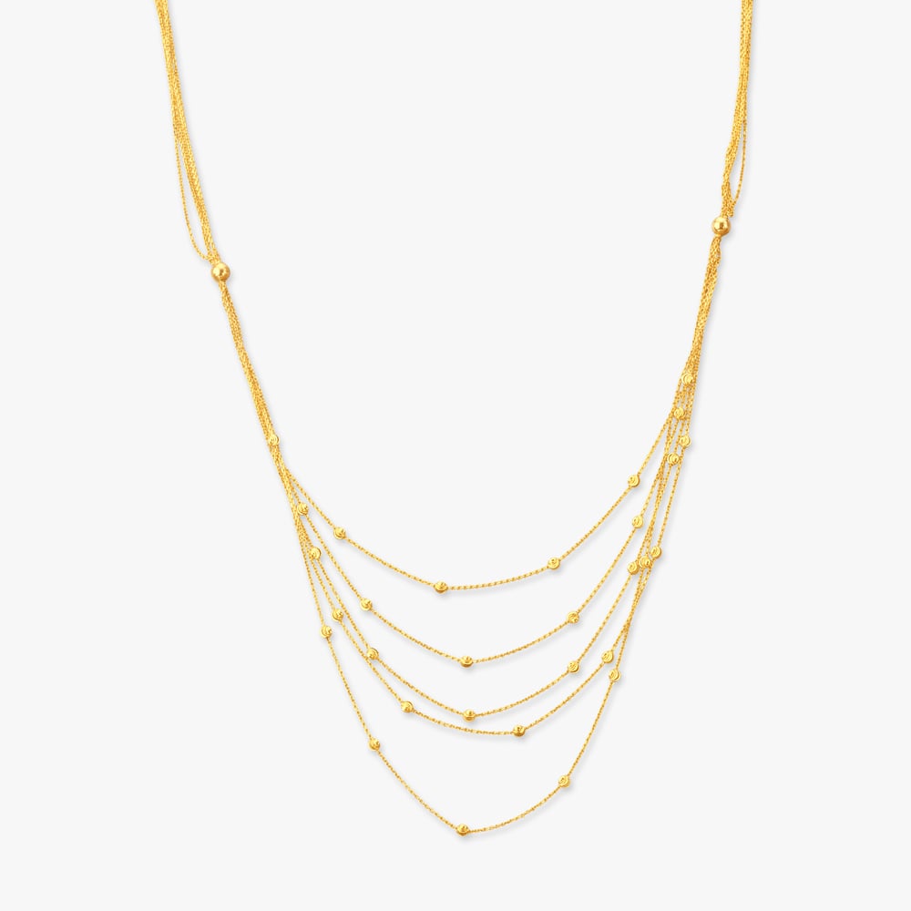 

Layered Bead Gold Chain