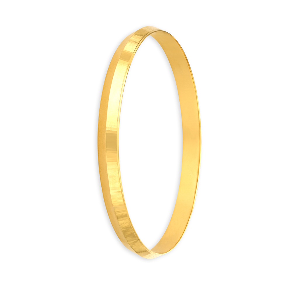 Elegant Minimalistic Gold Kada for Men,,hi-res image number null