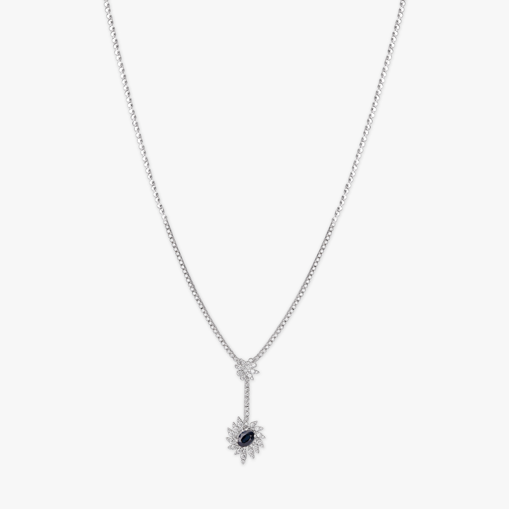 Opulent Twilight Bloom Diamond Necklace Set,,hi-res image number null