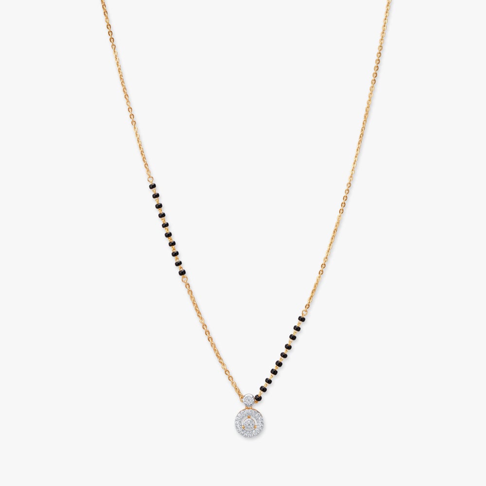 Orbiting Spark Diamond Gold Mangalsutra,,hi-res image number null
