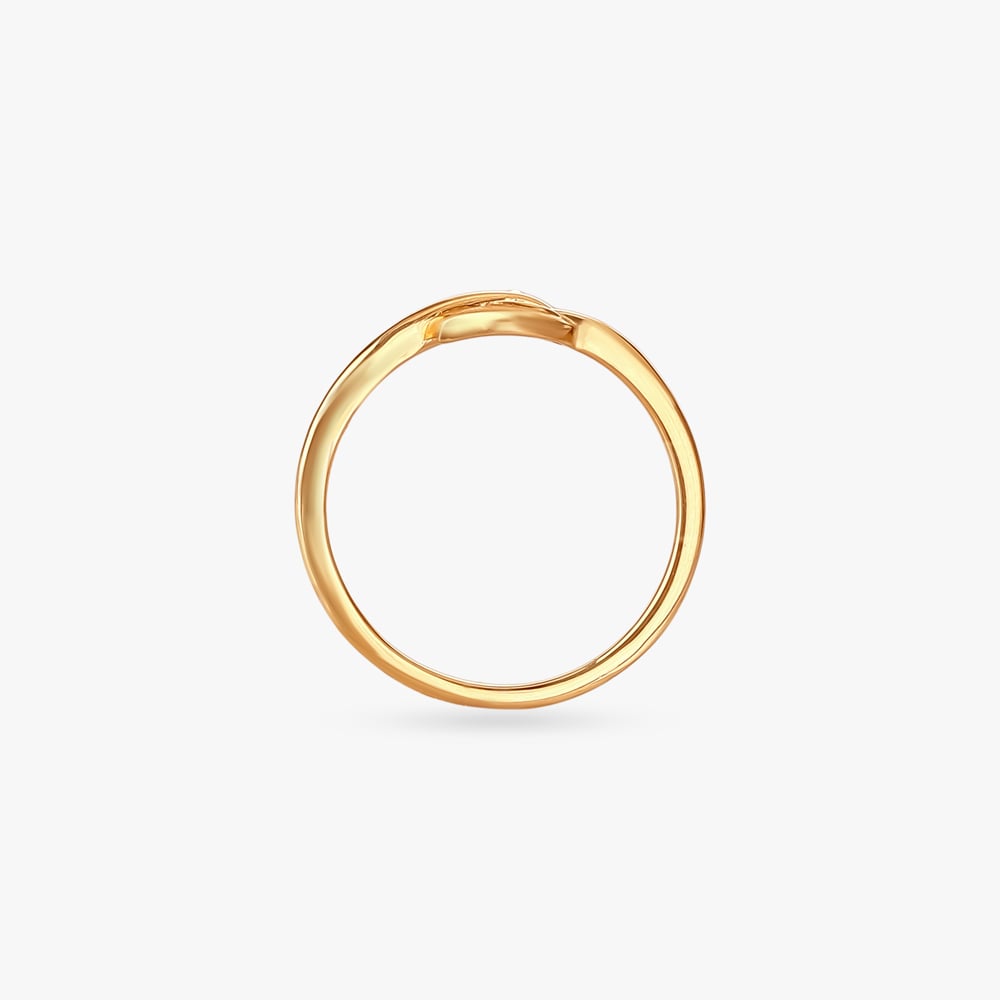 Budding Grace Gold Finger Ring,,hi-res image number null
