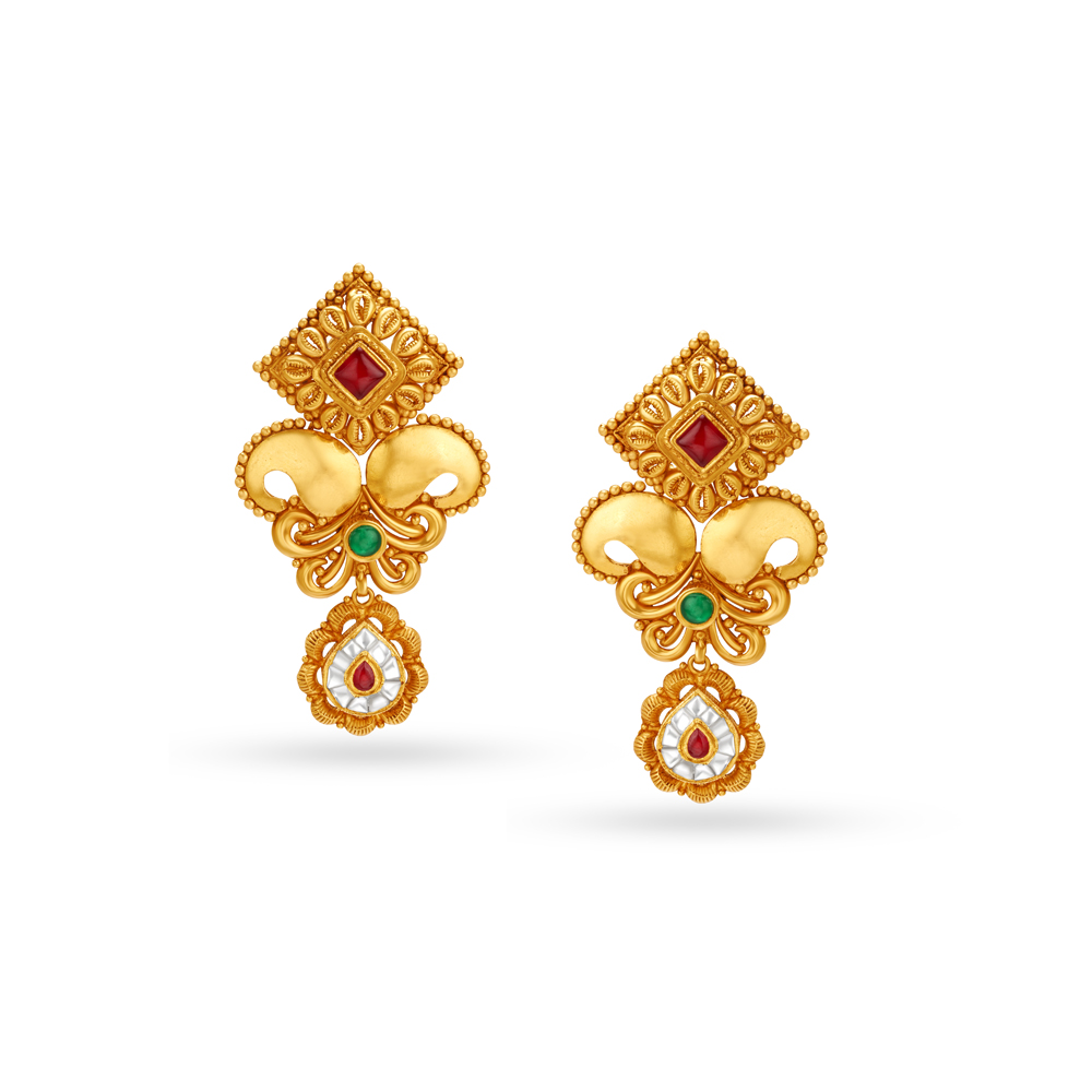 Beautiful Antique Drop Earrings,,hi-res image number null
