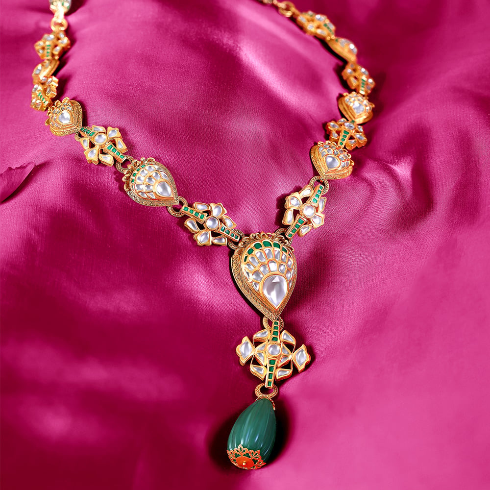 Pear Royale Gold Necklace Set,,hi-res image number null