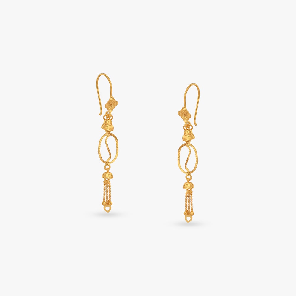 

Fluid Motion Gold Hoop Earrings