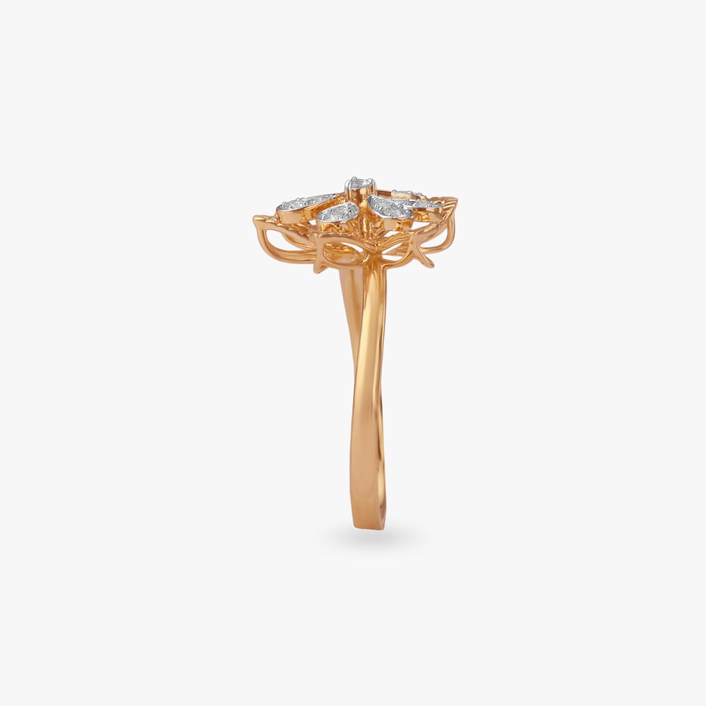 Sparkling Petal Diamond Ring,,hi-res image number null