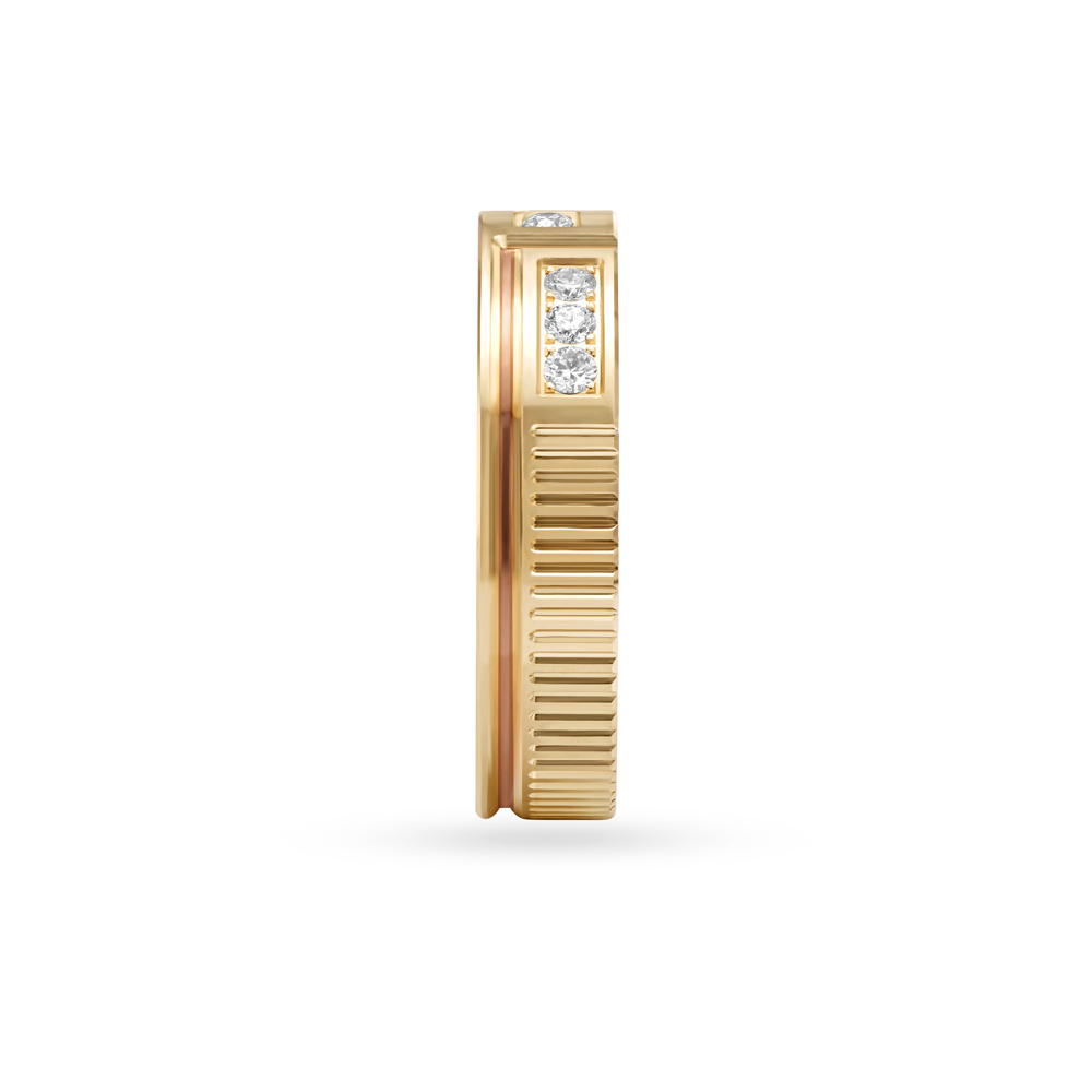 Sleek Gold Diamond Finger Band,,hi-res image number null