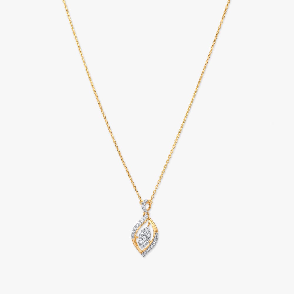 Flowform Bloom Diamond Pendant with Chain,,hi-res image number null
